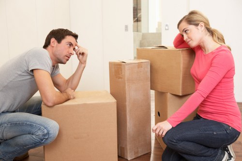 Detailed process illustration of professional moving services